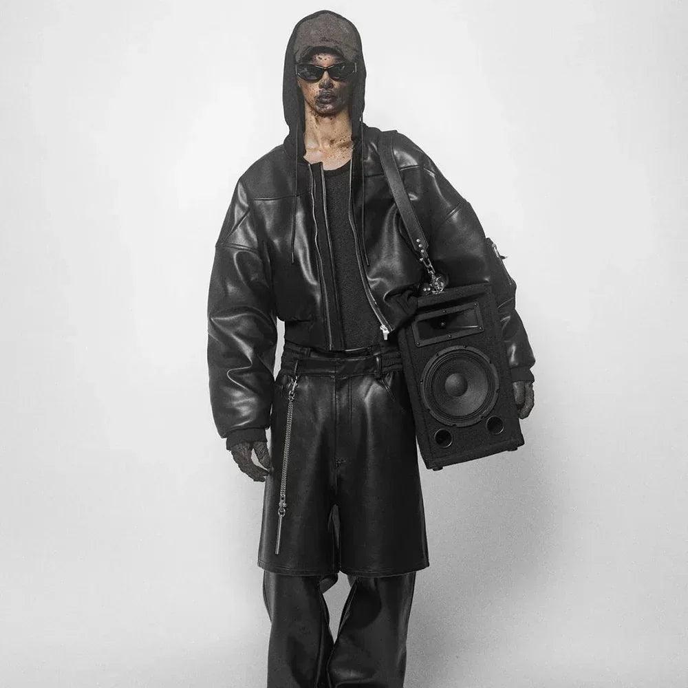 ARNODEFRANCE(アーノルデフランス)商品ページ - Leather Baggy Shorts