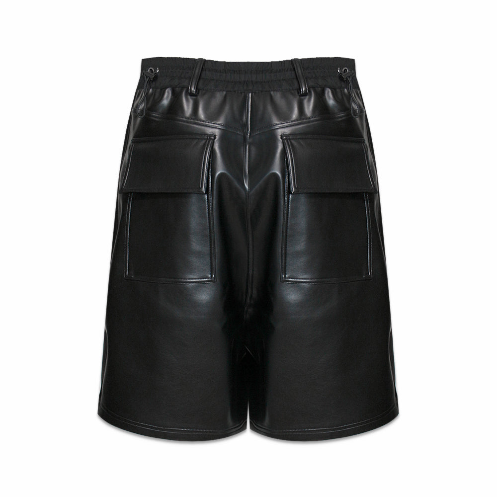 Leather Baggy Shorts
