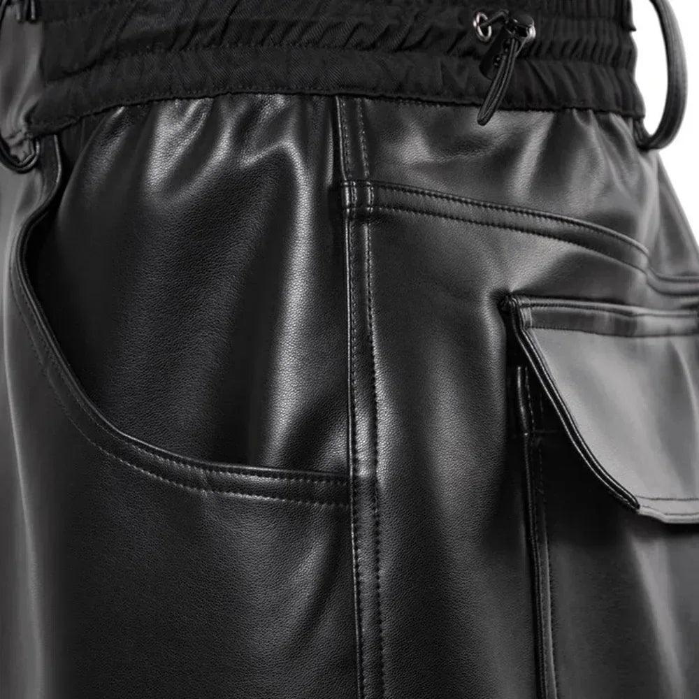 パンツ jentlouis Leather Pocket Baggy Shorts ARNODEFRANCE Product Page - Leather Baggy Shorts - Black - VENTURER