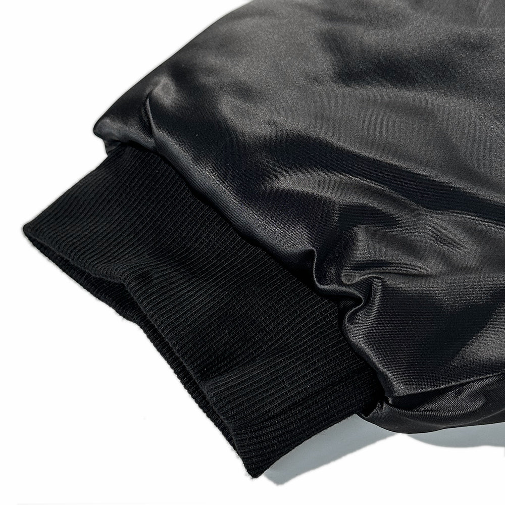 Nylon Cropped Bomber Jacket