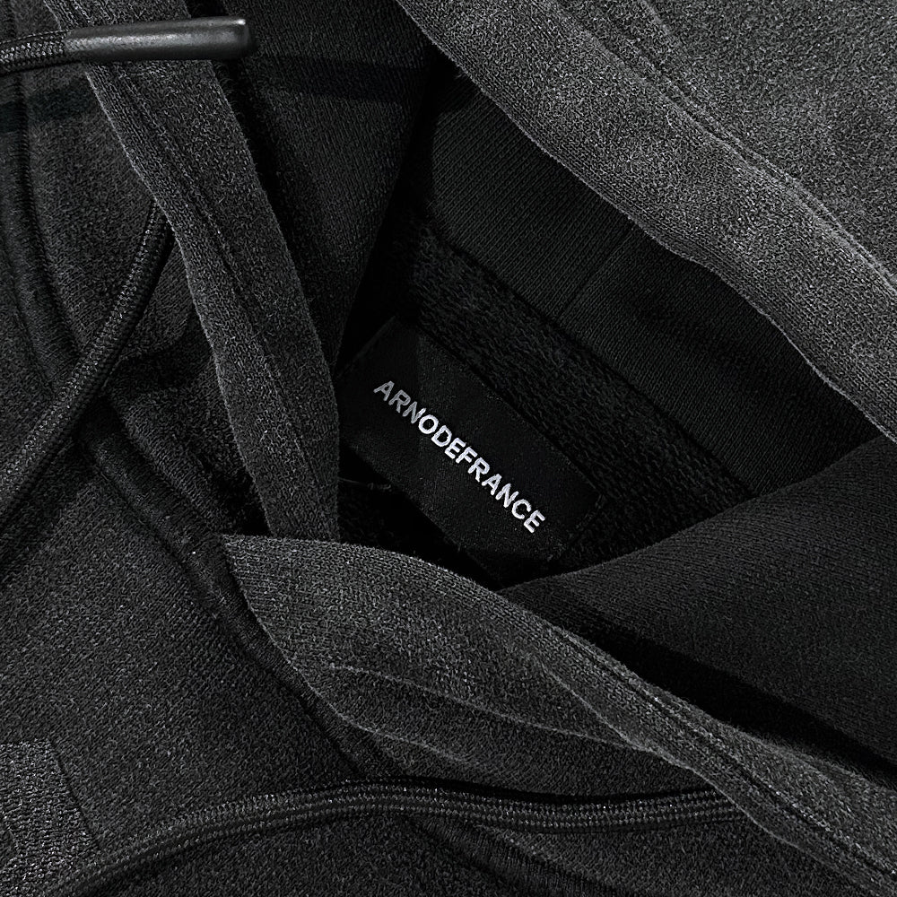 Distressed Sleeves Hoodie