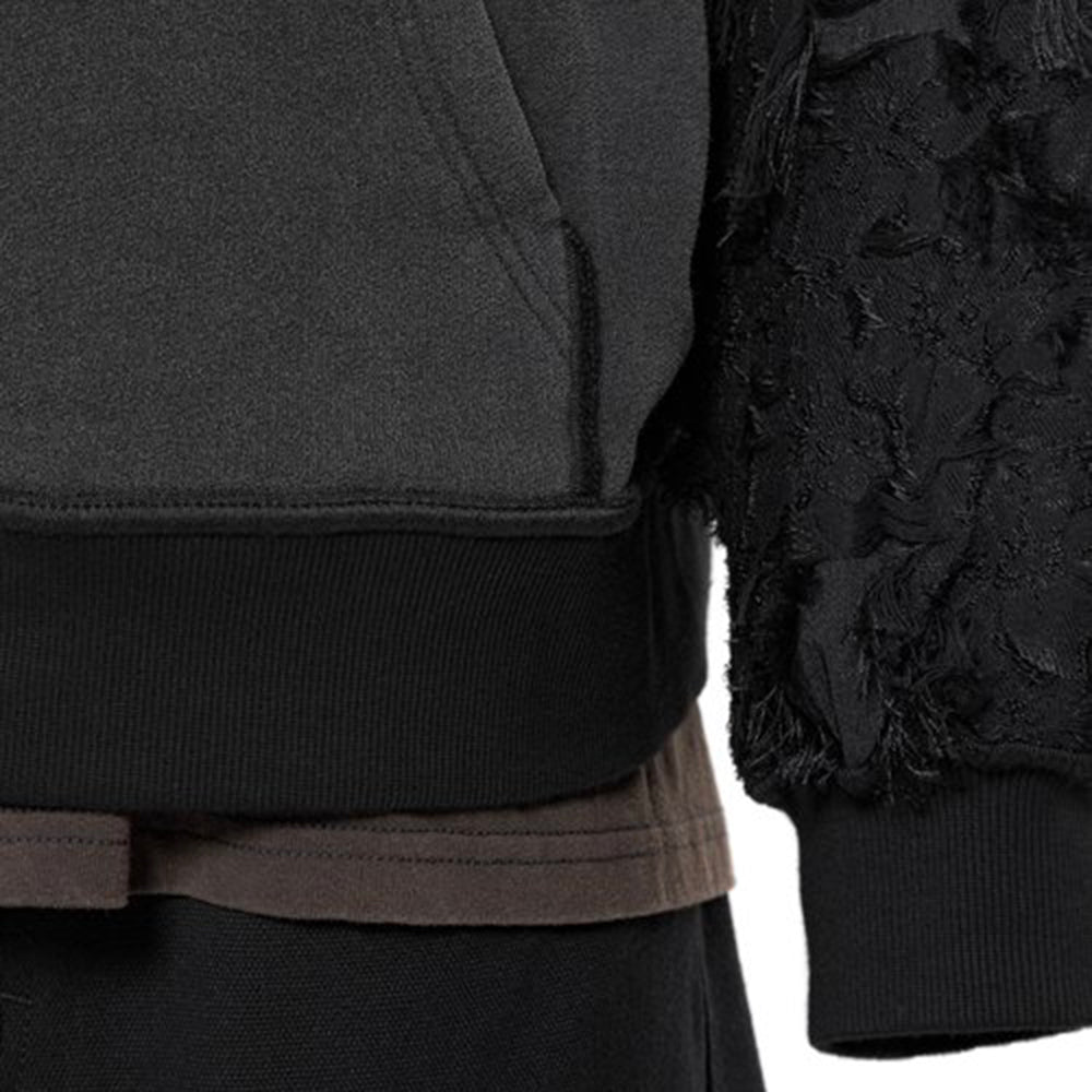 Distressed Sleeves Hoodie