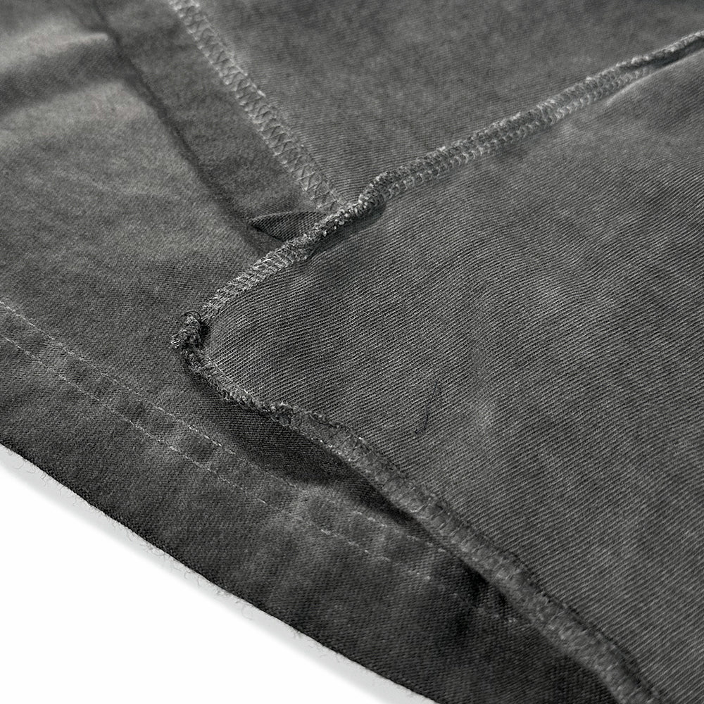 Raw Effect Layered Ls Hoodie