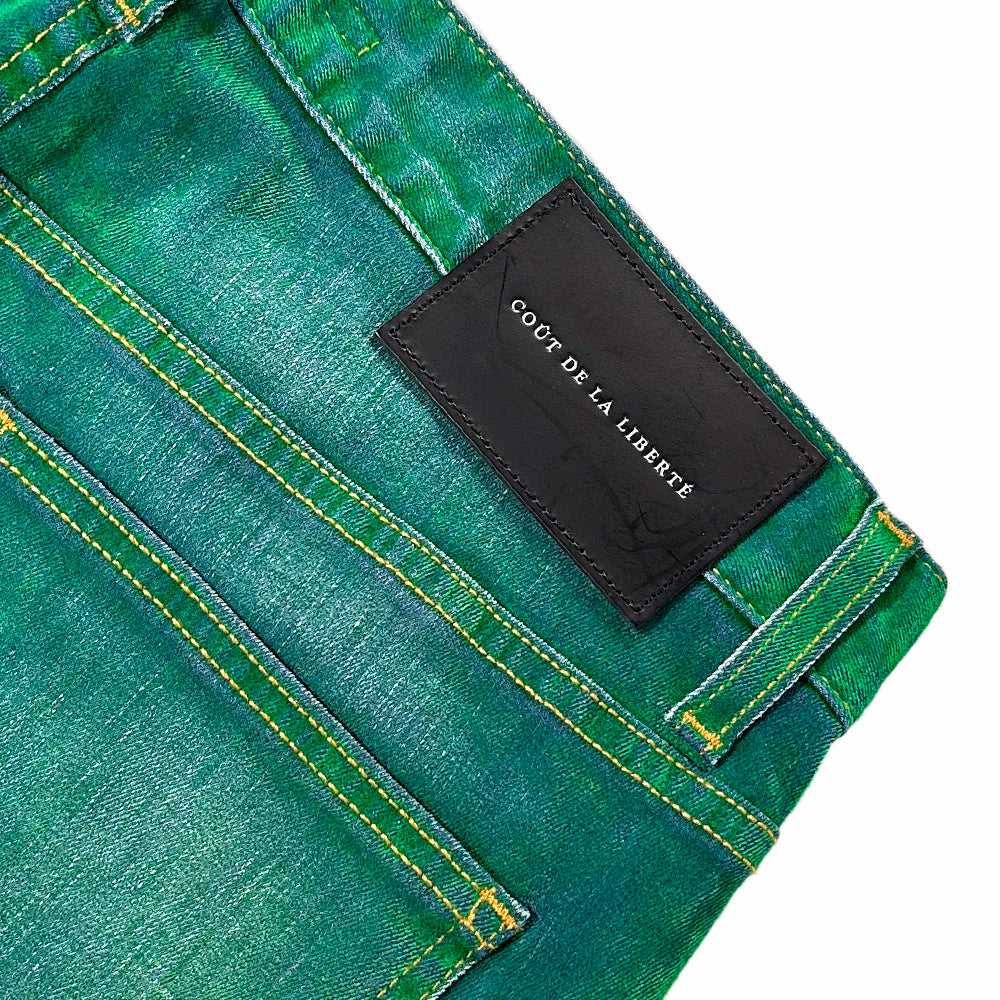 Jimmy Stretch Suede Denim Flare