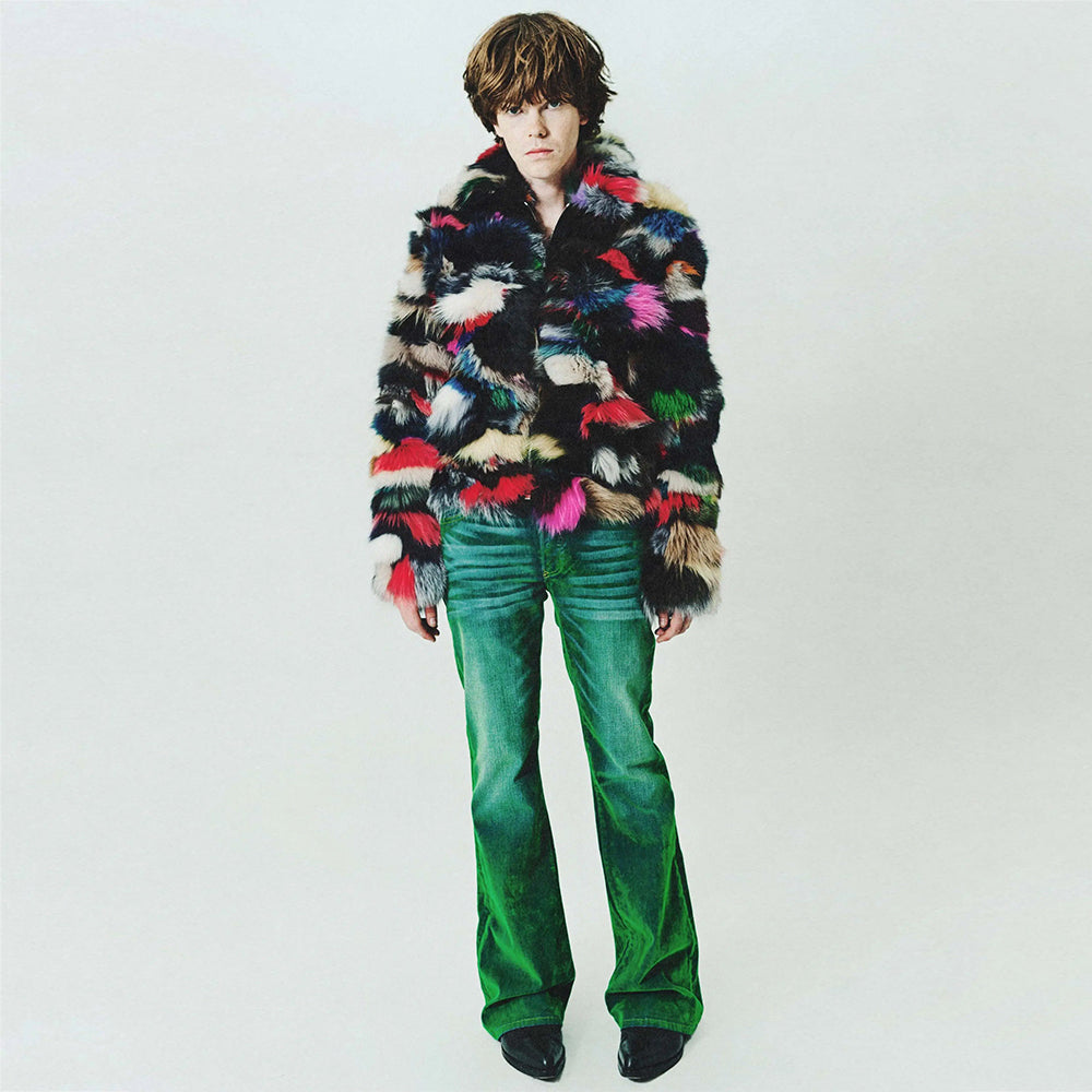 Jimmy Stretch Suede Denim Flare