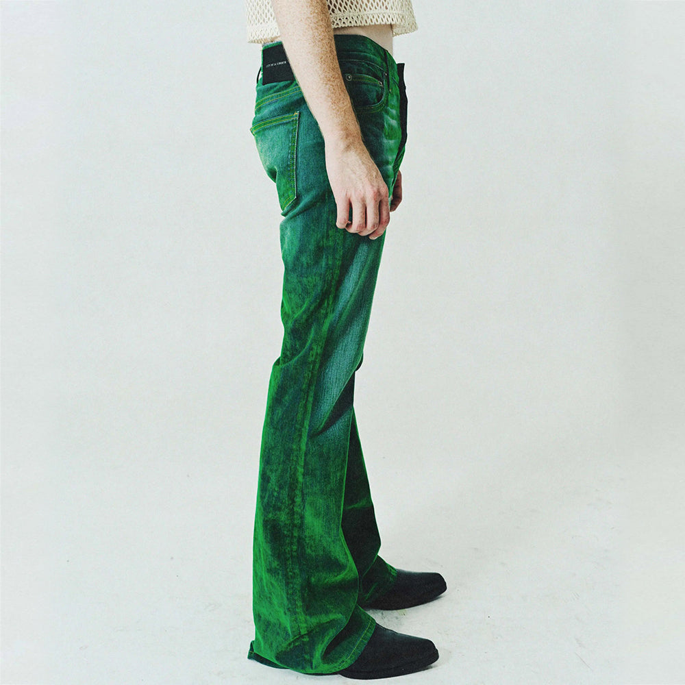 Jimmy Stretch Suede Denim Flare