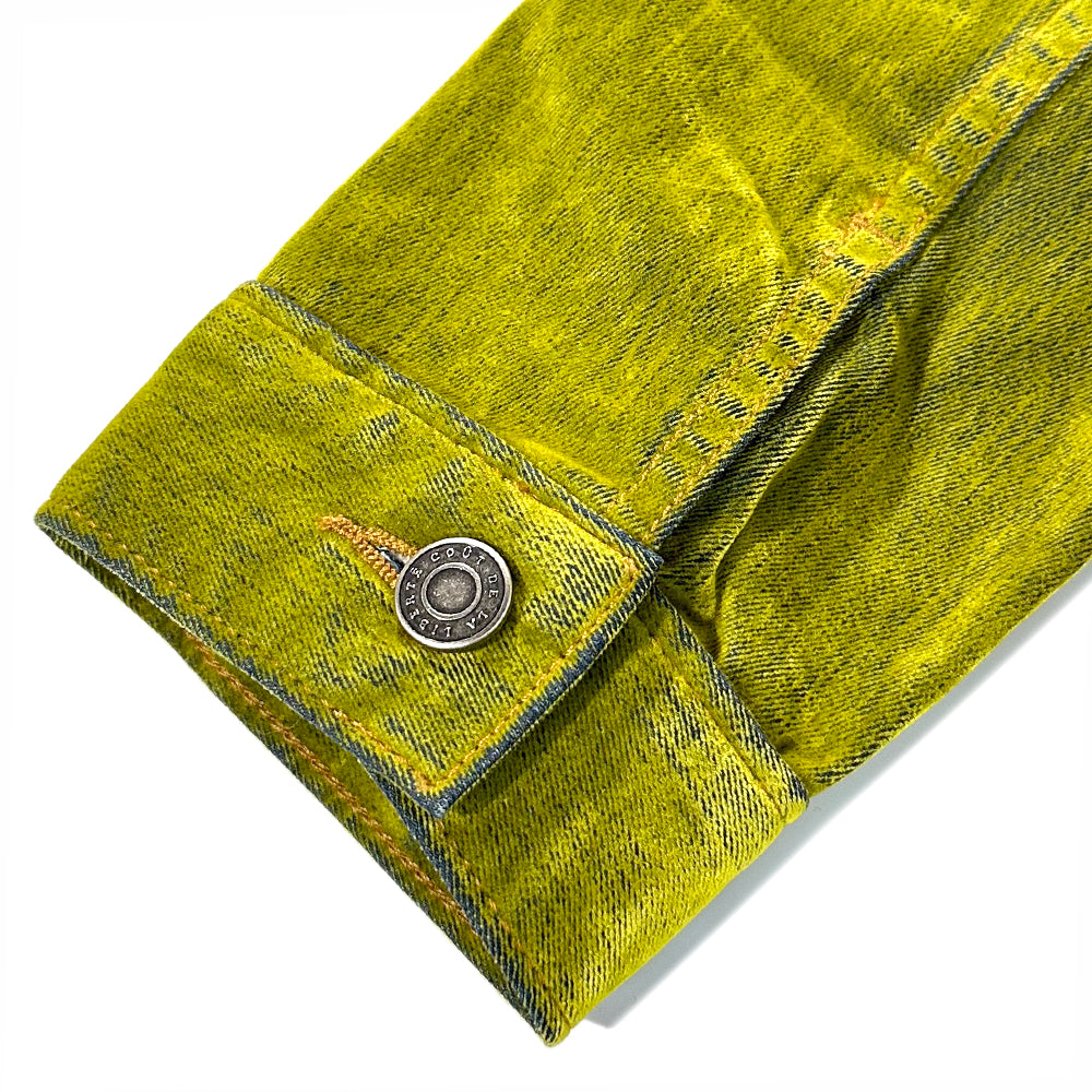 Jonny Stretch Suede Denim Trucker Jacket