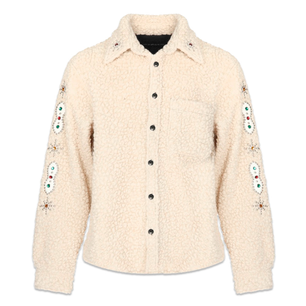 Tommy Embellished Wool Oversize Shirt