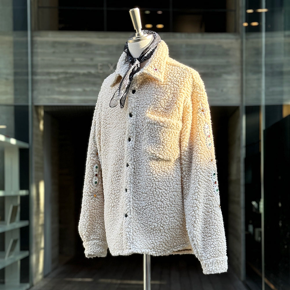 Tommy Embellished Wool Oversize Shirt