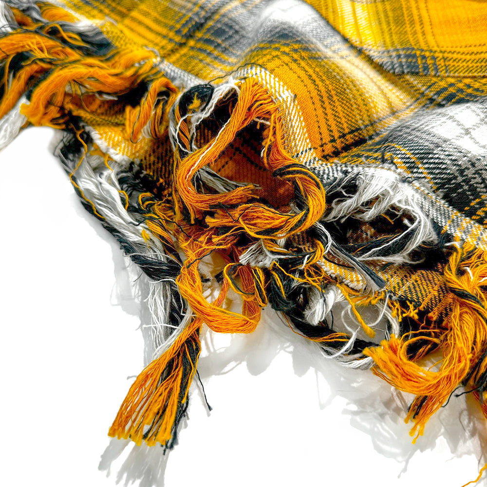 Double Eye Patch Leather Check Shirt