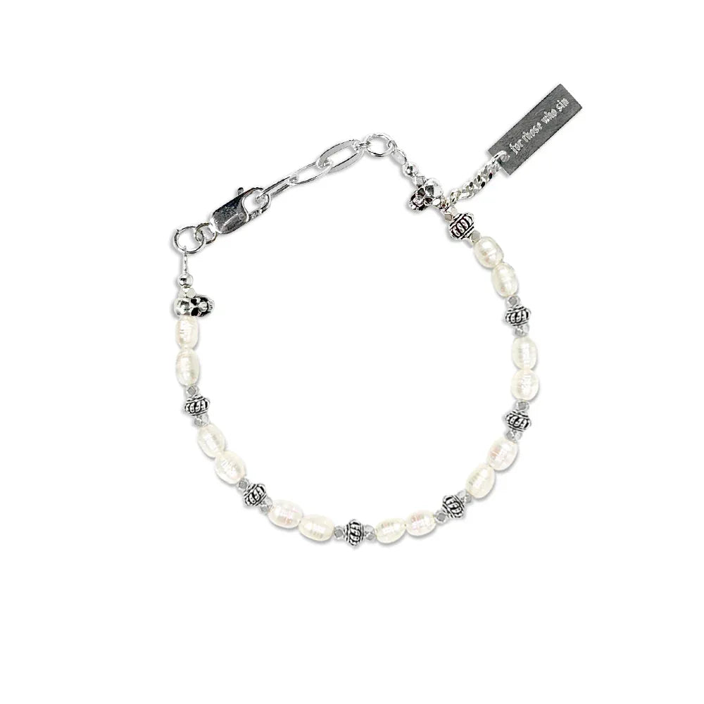Ridged Pearl Bracelet - FOR THOSE WHO SIN - VENTURER