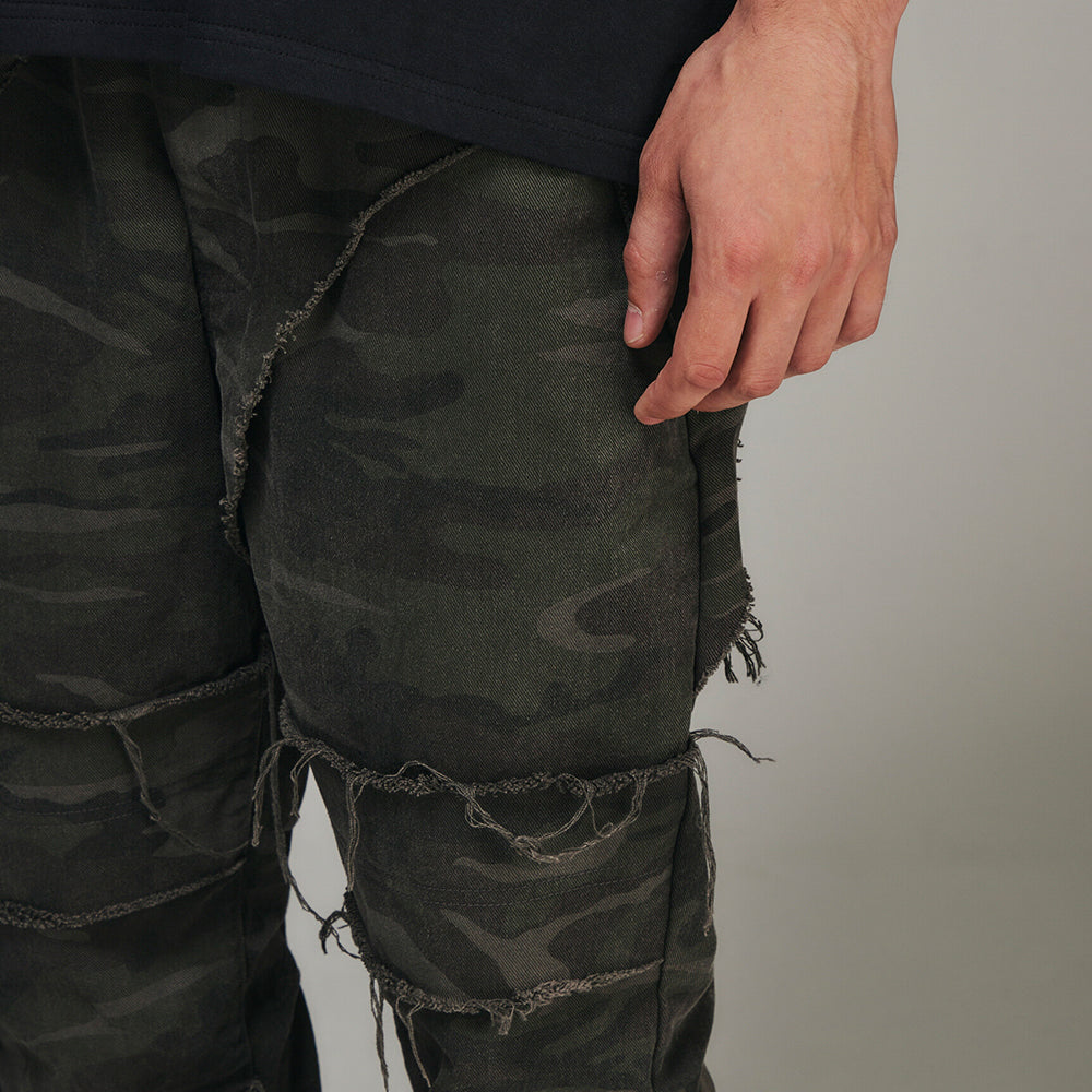 Camo Denim Pants