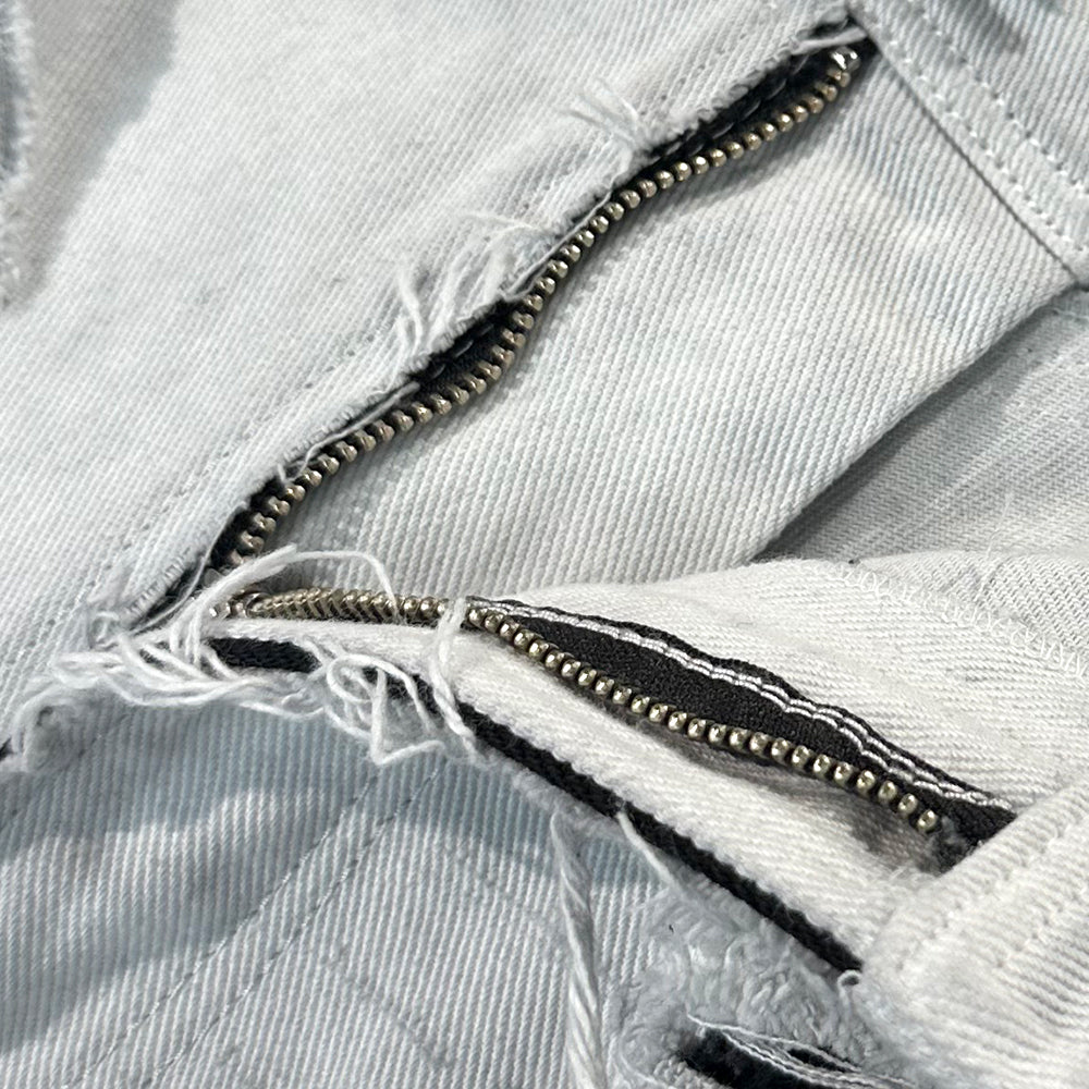 Damaged Double Grunge Denim Pants