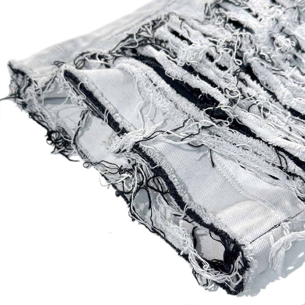 Damaged Double Grunge Denim Pants