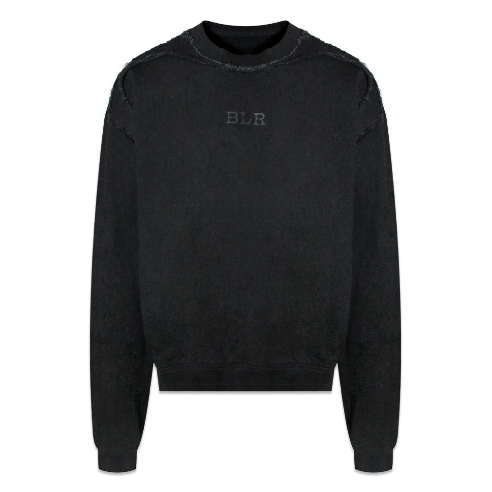 Raw Cut Neck Detailed Sweatshirt
