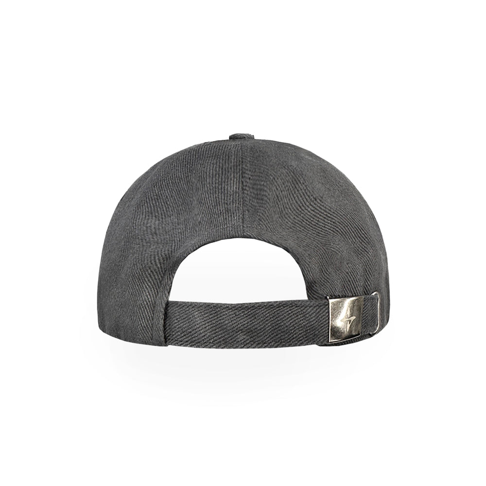 Curved Logo Damaged Denim Cap