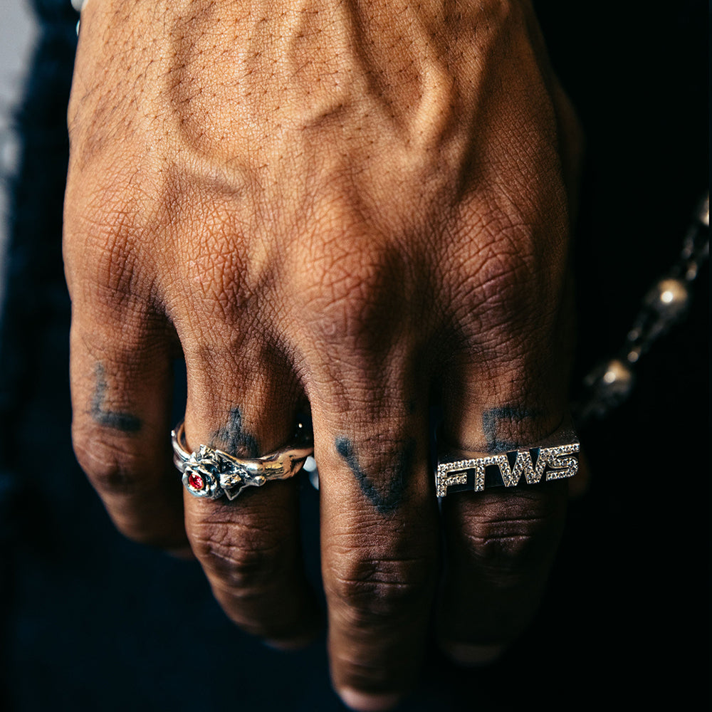 Speed Ring with CZ stones