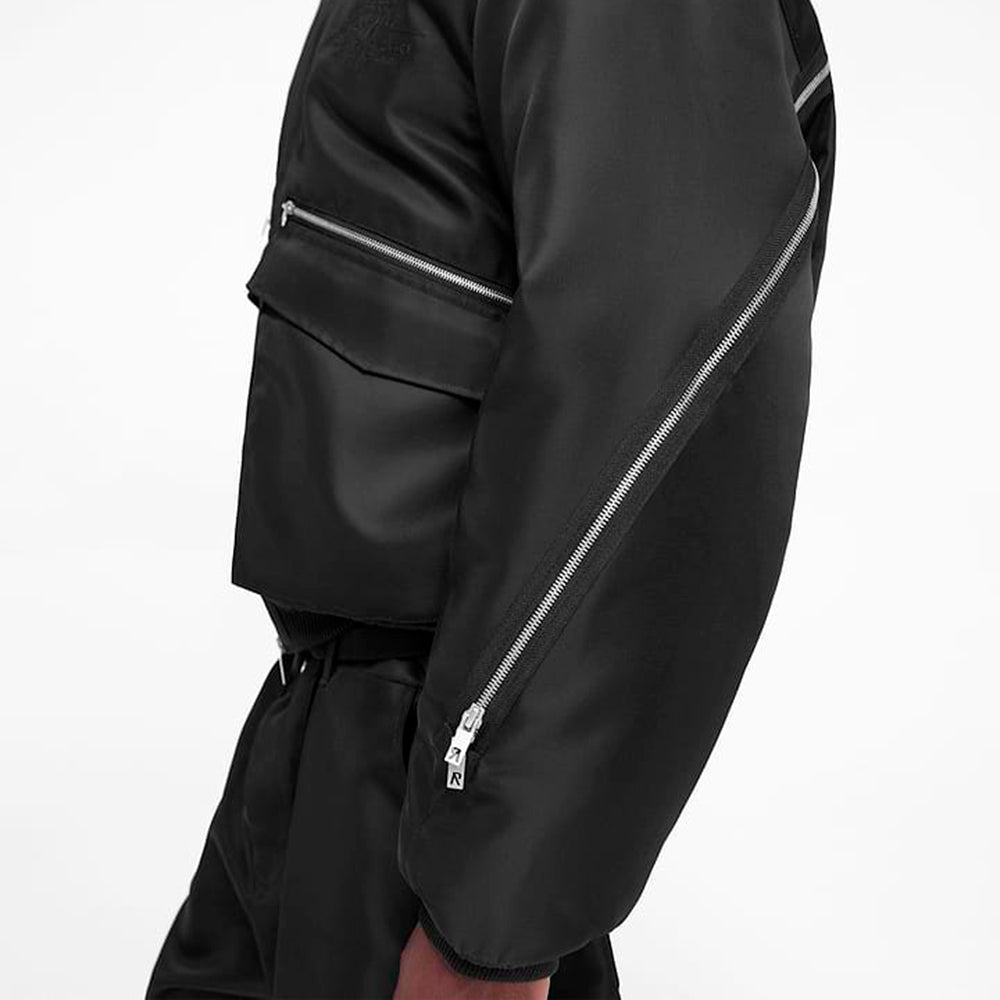 Zip Back Bomber Jacket
