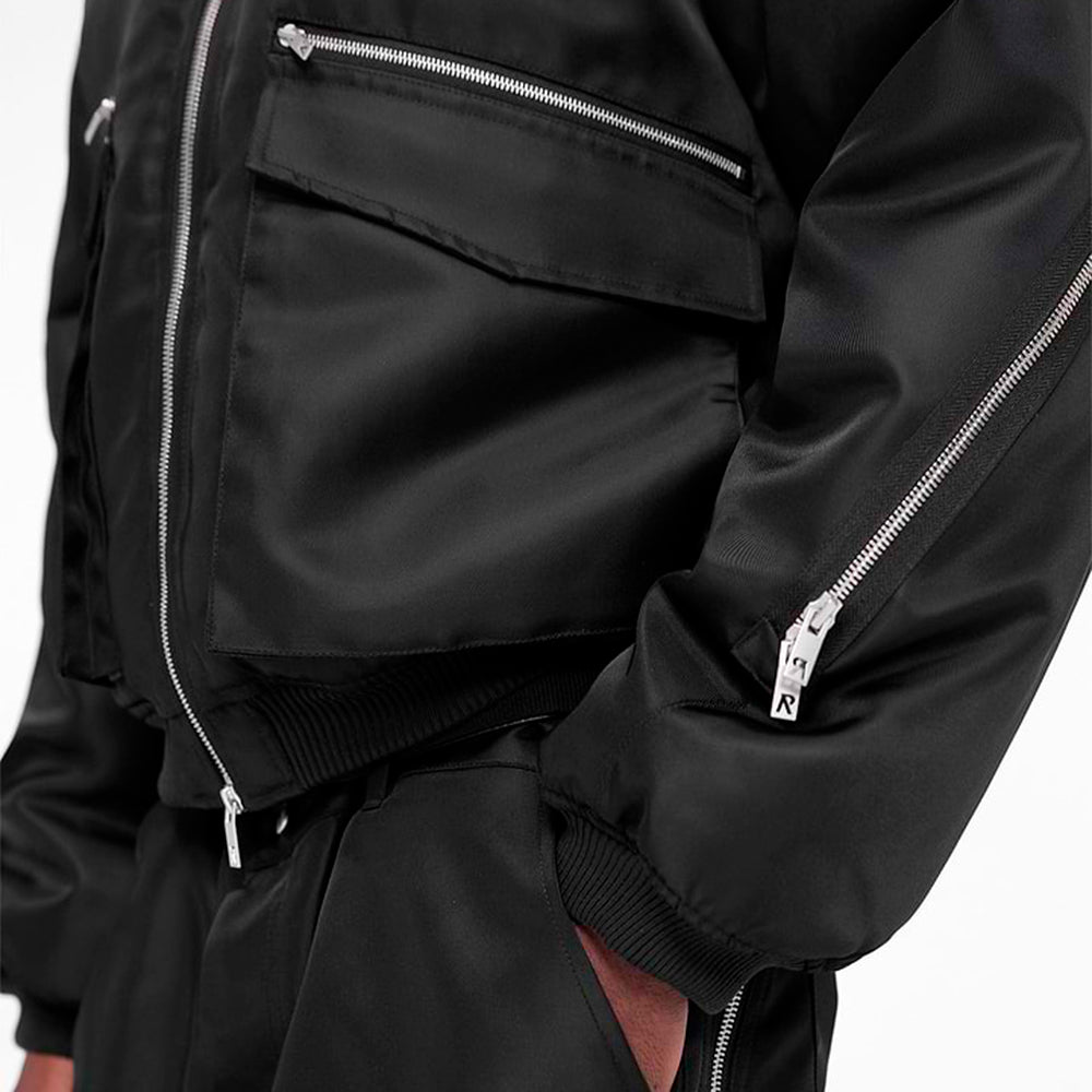 Zip Back Bomber Jacket