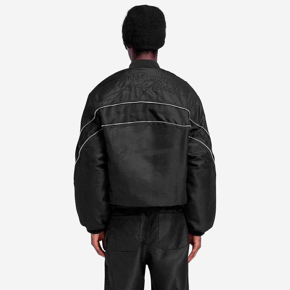 Zip Back Bomber Jacket
