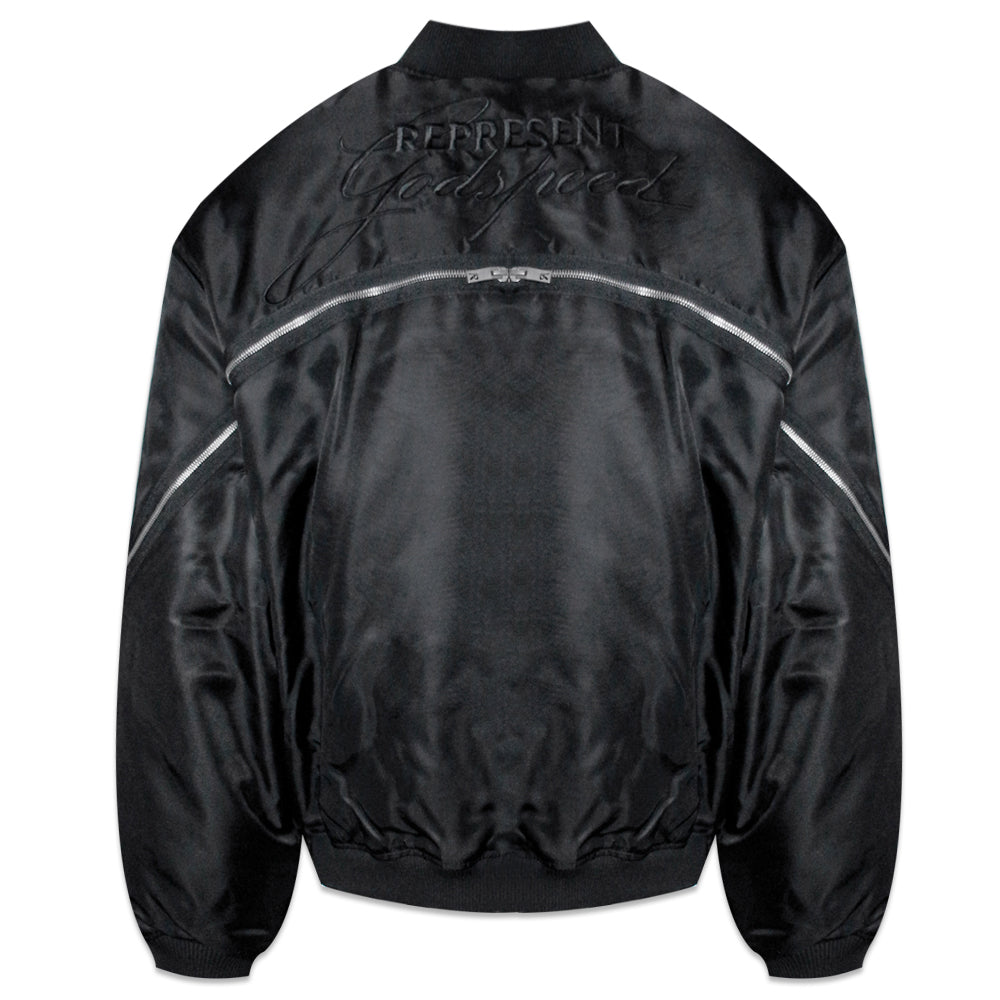 Zip Back Bomber Jacket
