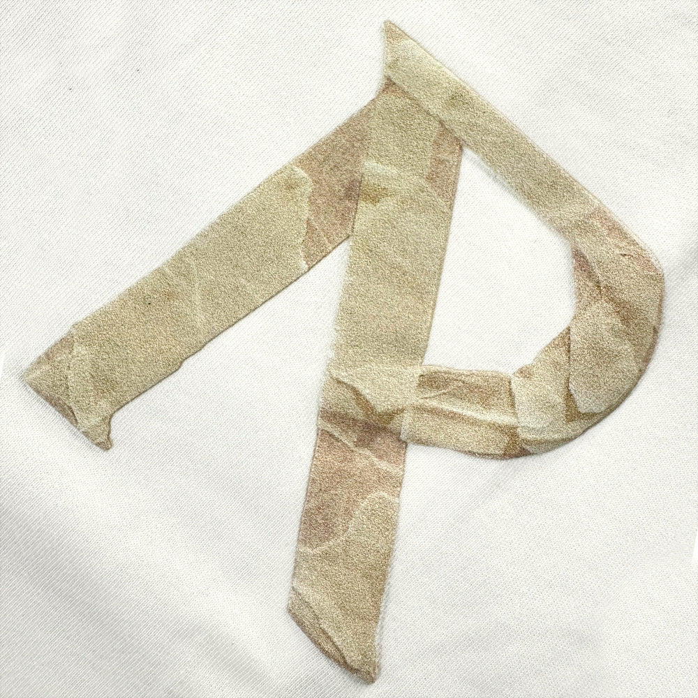 Masking Tape Initial LS T-Shirt