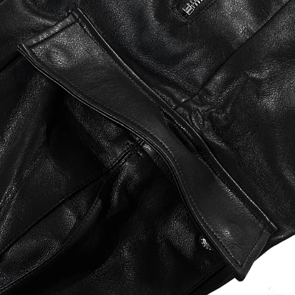 LAST NEST(ラストネスト)商品ページ - Baggy Leather Cargo Pants