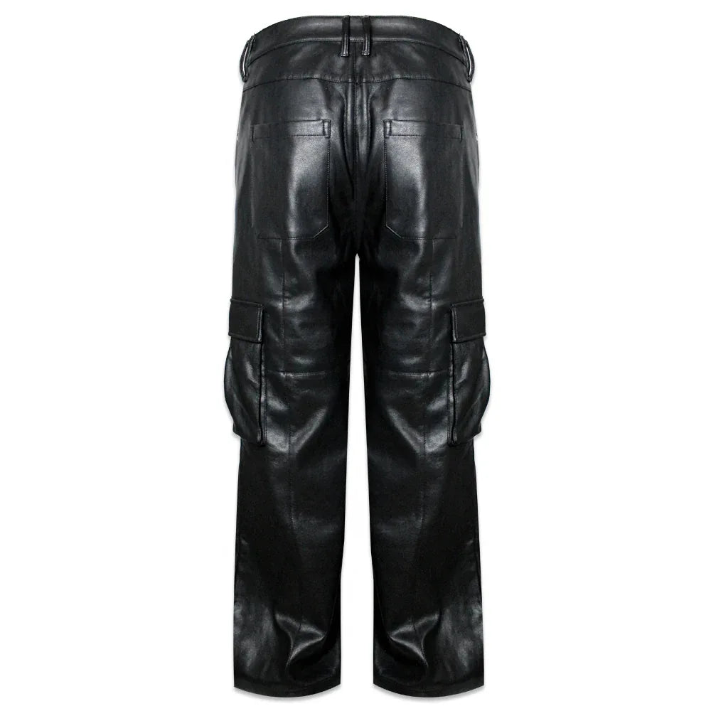 LAST NEST(ラストネスト)商品ページ - Baggy Leather Cargo Pants
