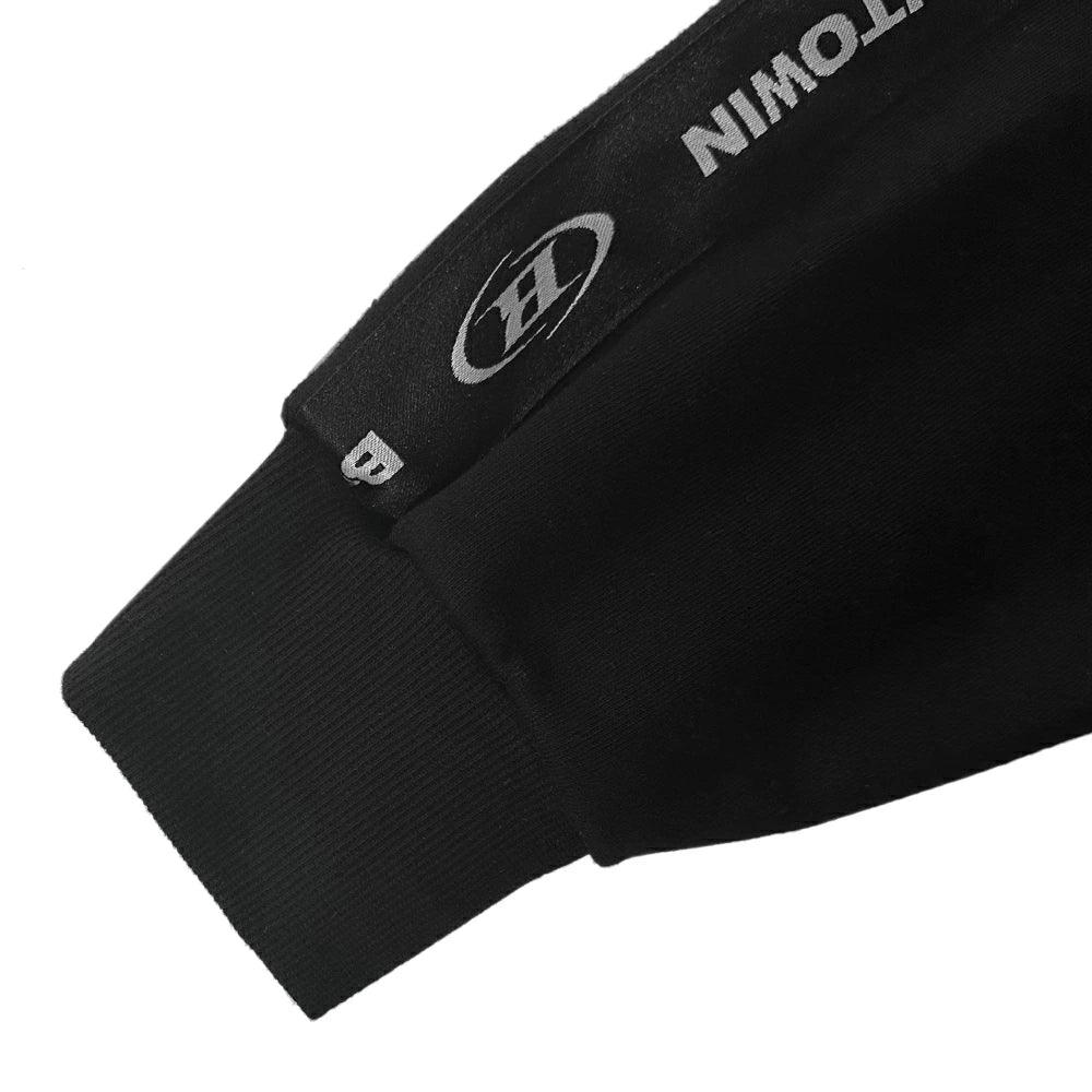 Big Chrome B Black Line Zip Up Hoodie