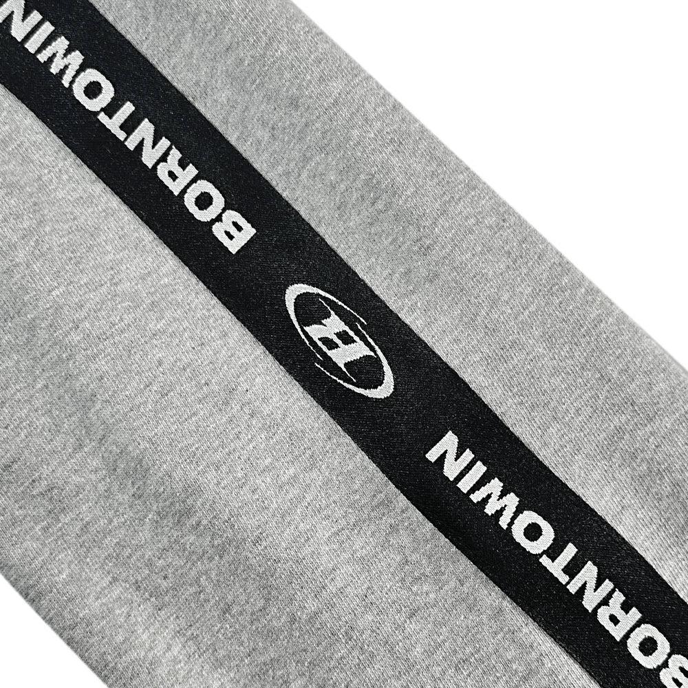 Big Chrome B Black Line Zip Up Hoodie