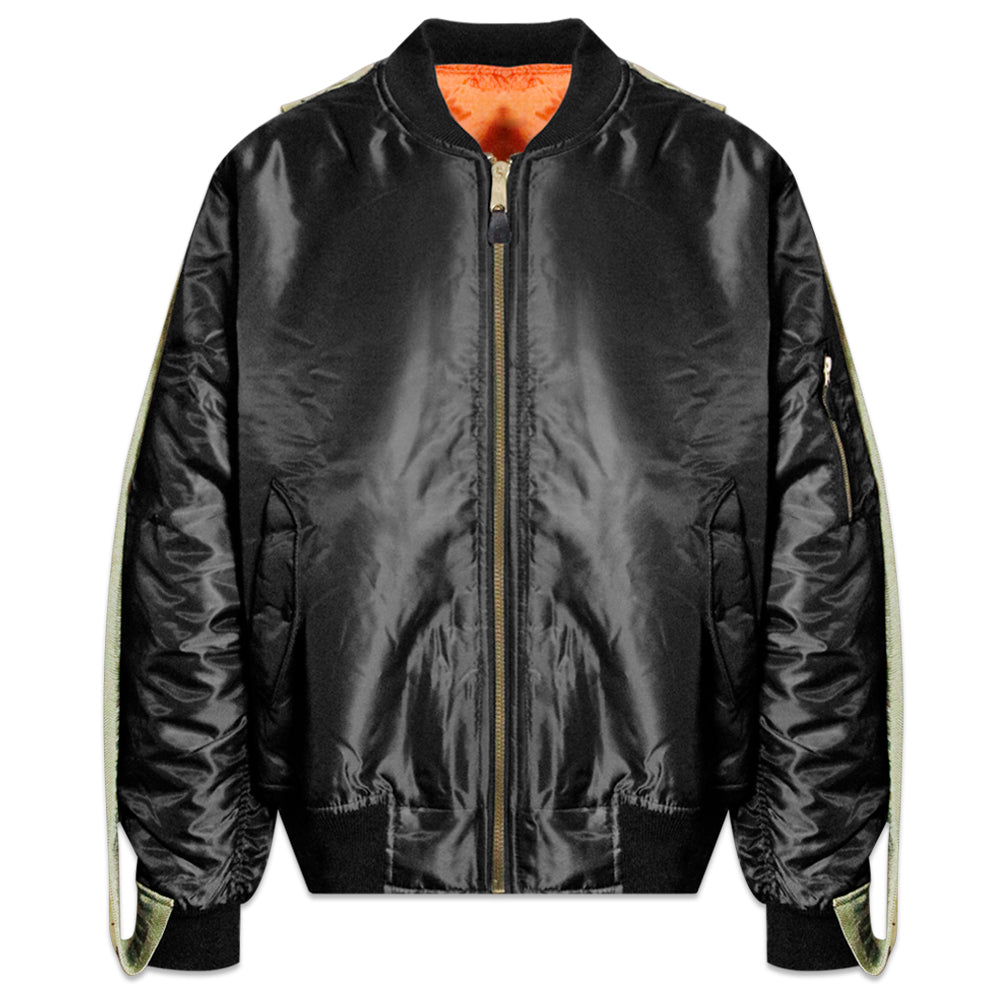 Discovered Logo Tape Remake Bomber Jacket