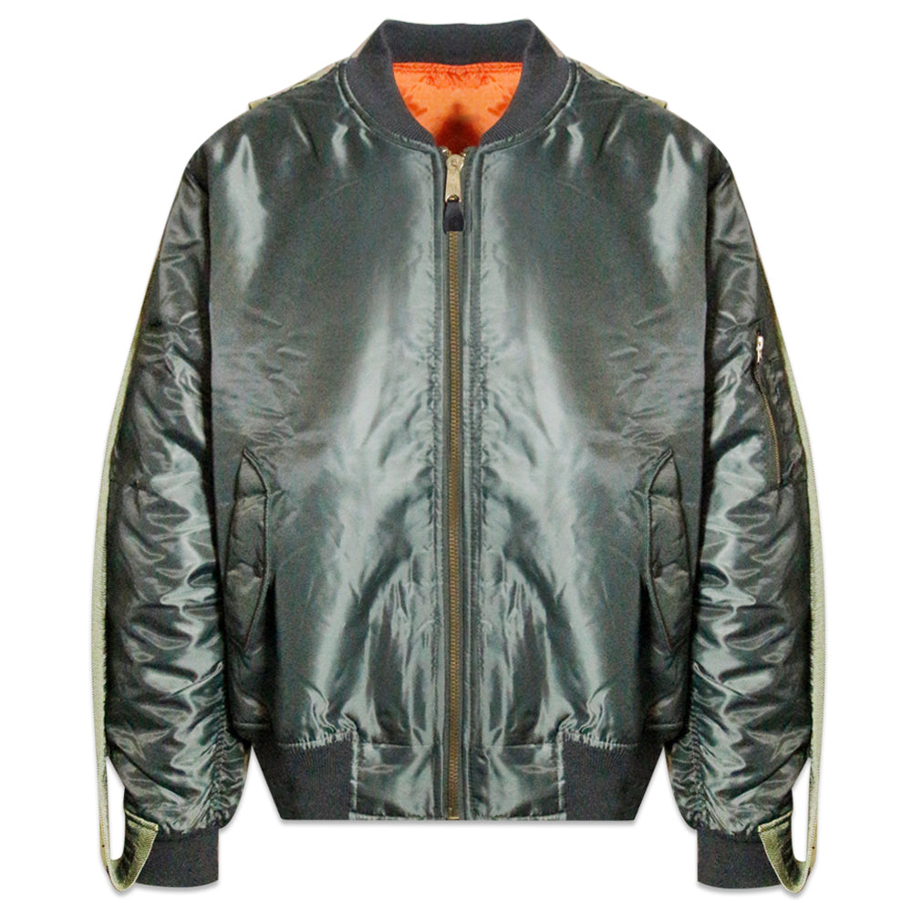 Discovered Logo Tape Remake Bomber Jacket