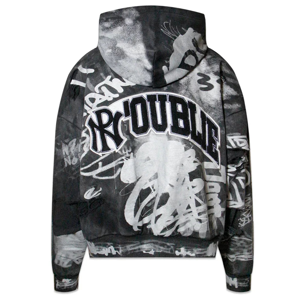 NOUBLIE PAS(ヌーブリーポー) 商品ページ - Graffiti Zip-Up Hoodie