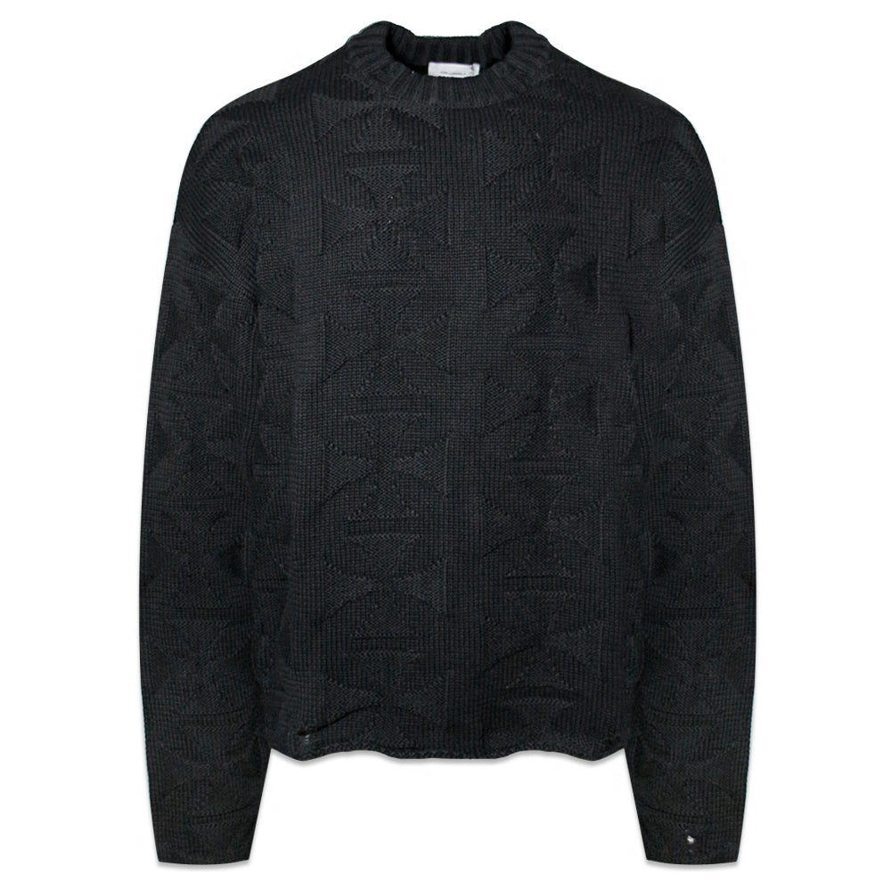 Raw Mono Cross Knit