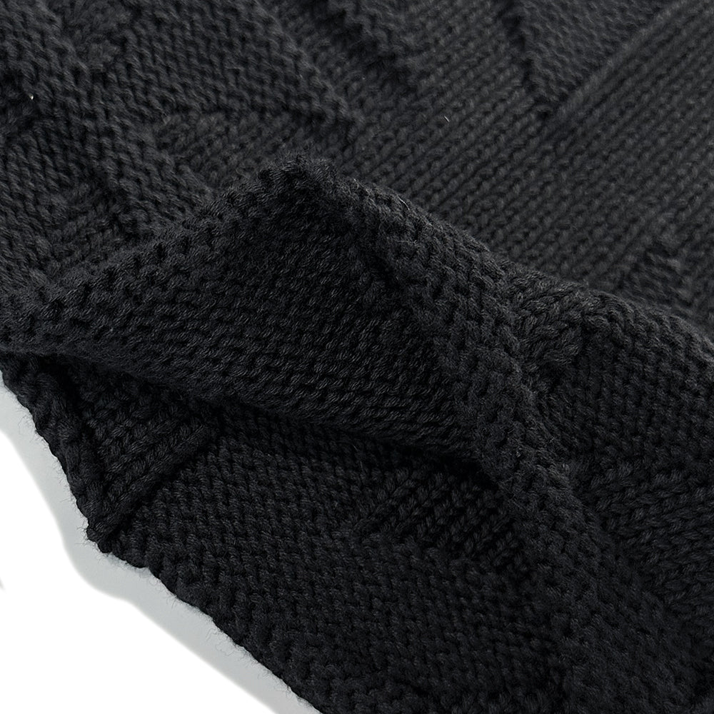 Raw Mono Cross Knit
