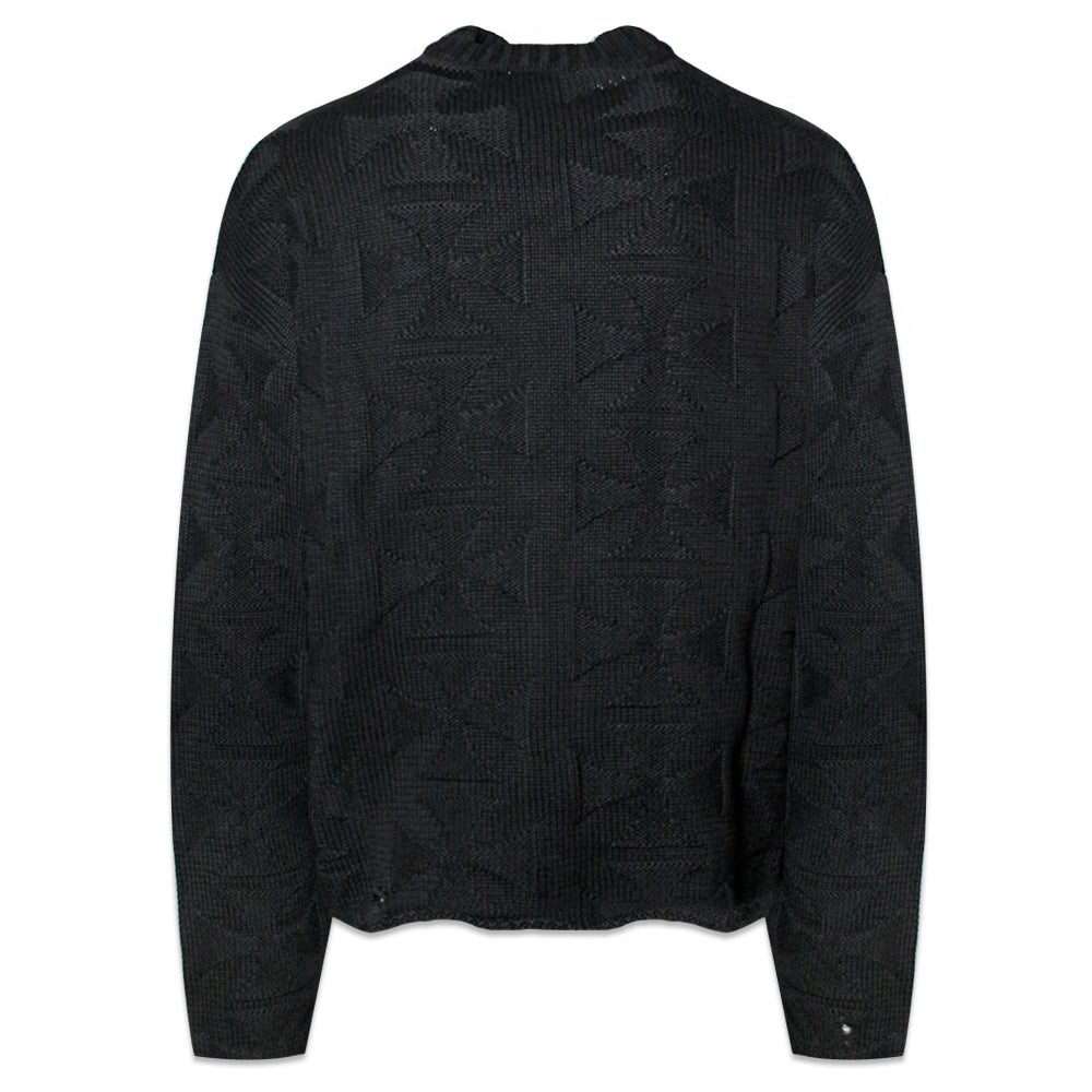 Raw Mono Cross Knit