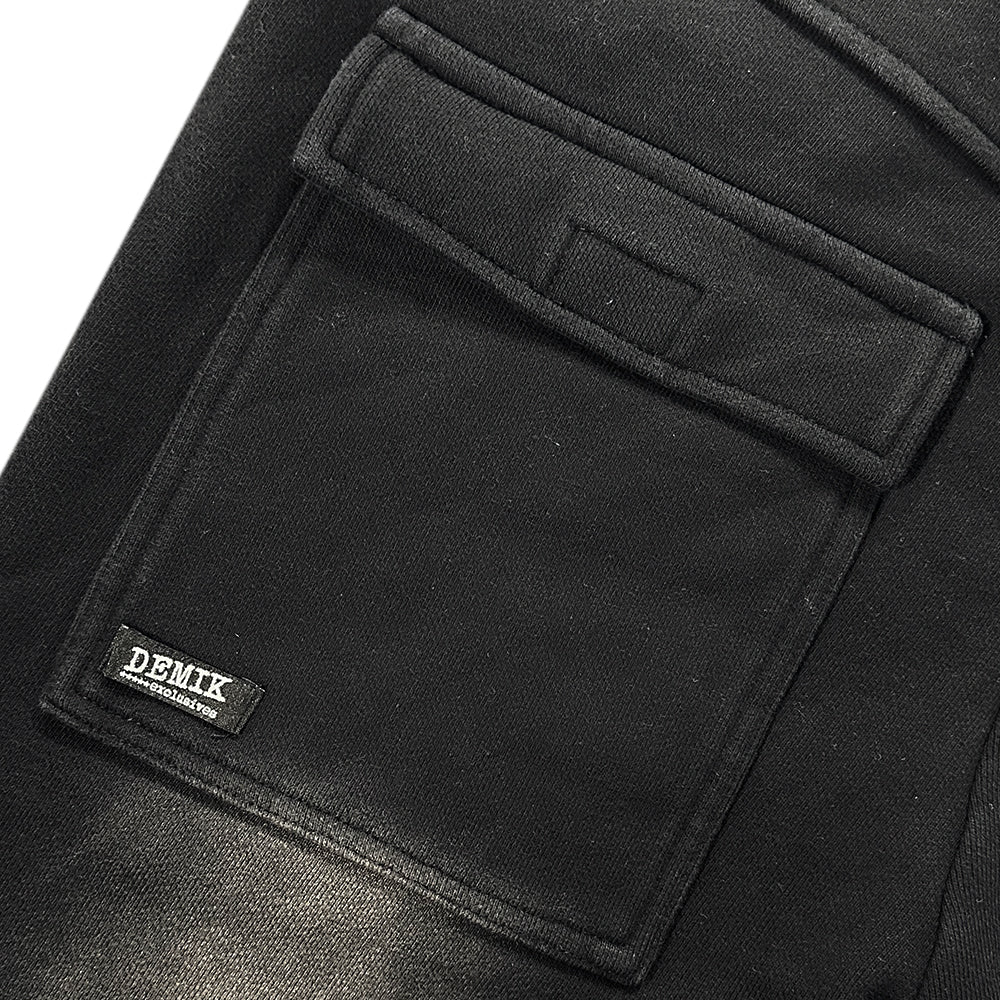 Onyx Triple Zip Flared Sweatpants