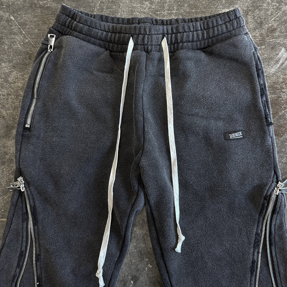 Shadow Triple Zip Flared Sweatpants