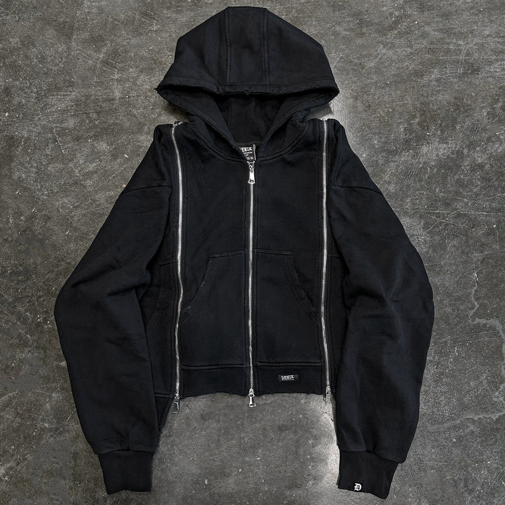 Stealth Triple Zip Hoodie