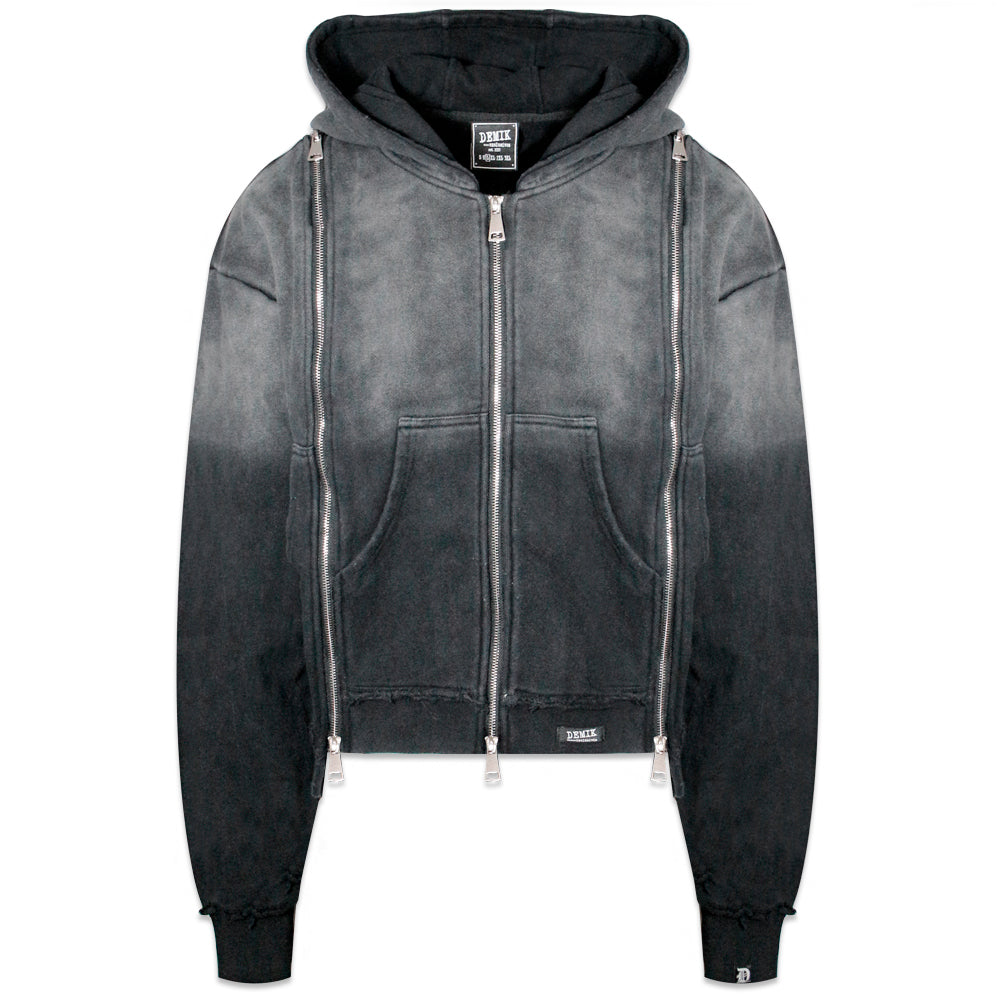 Onyx Triple Zip Hoodie