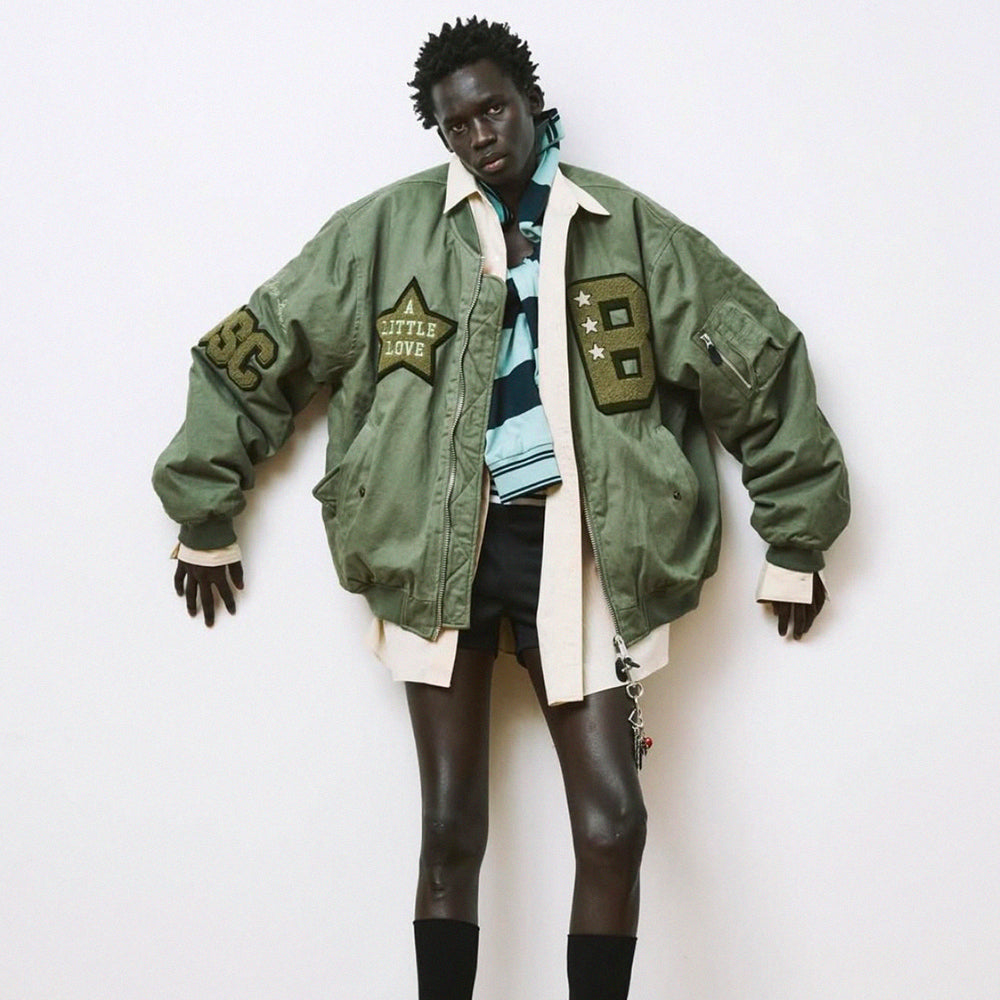 F.M.C.D Varsity Cotton Bomber Jacket