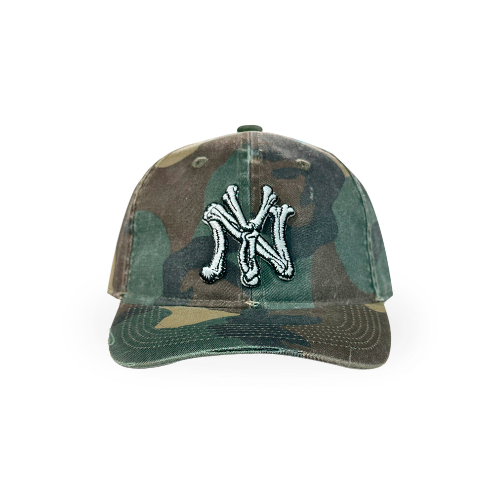 F.M.C.D Bone New York Vintage Washed Camo Cap