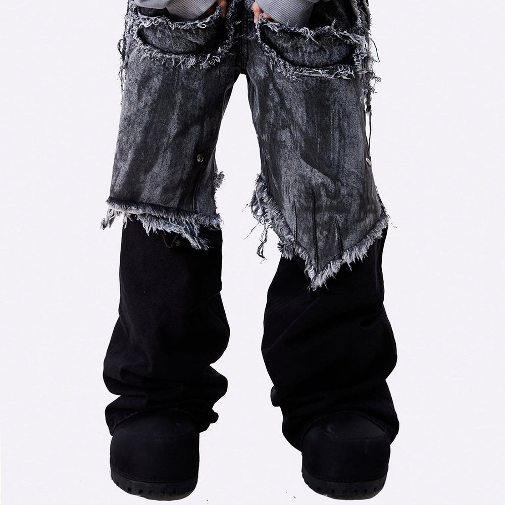 Chaos Dream Waxed Gray Layer Pants