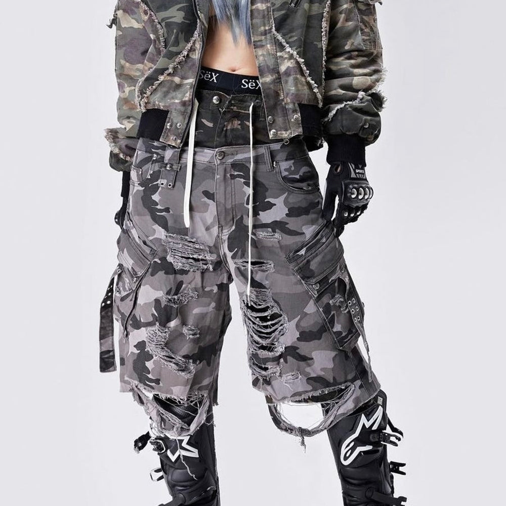 Chaos Dream Waxed Camo Jorts