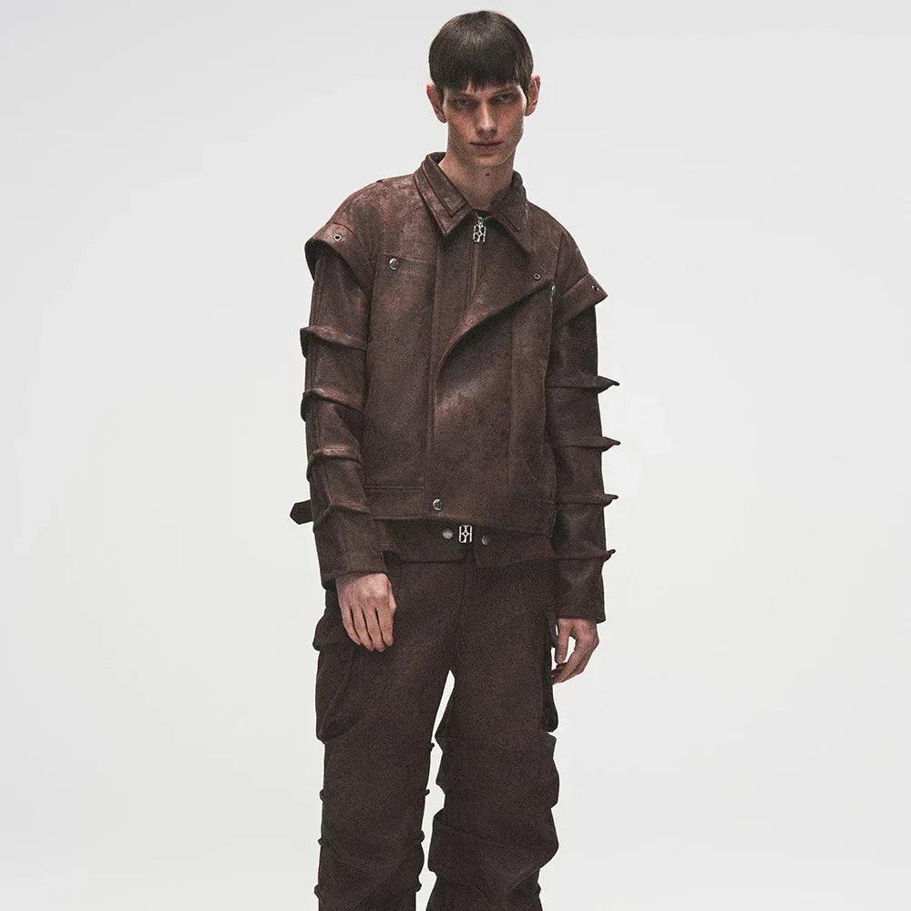 BIRTH OF  CHILD バースオブロイヤルチャイルド Suede Armor Jacket スエード アーマージャケット ブラウン BIRTH OF ROYAL CHILD (バースオブロイヤルチャイルド）商品ページ