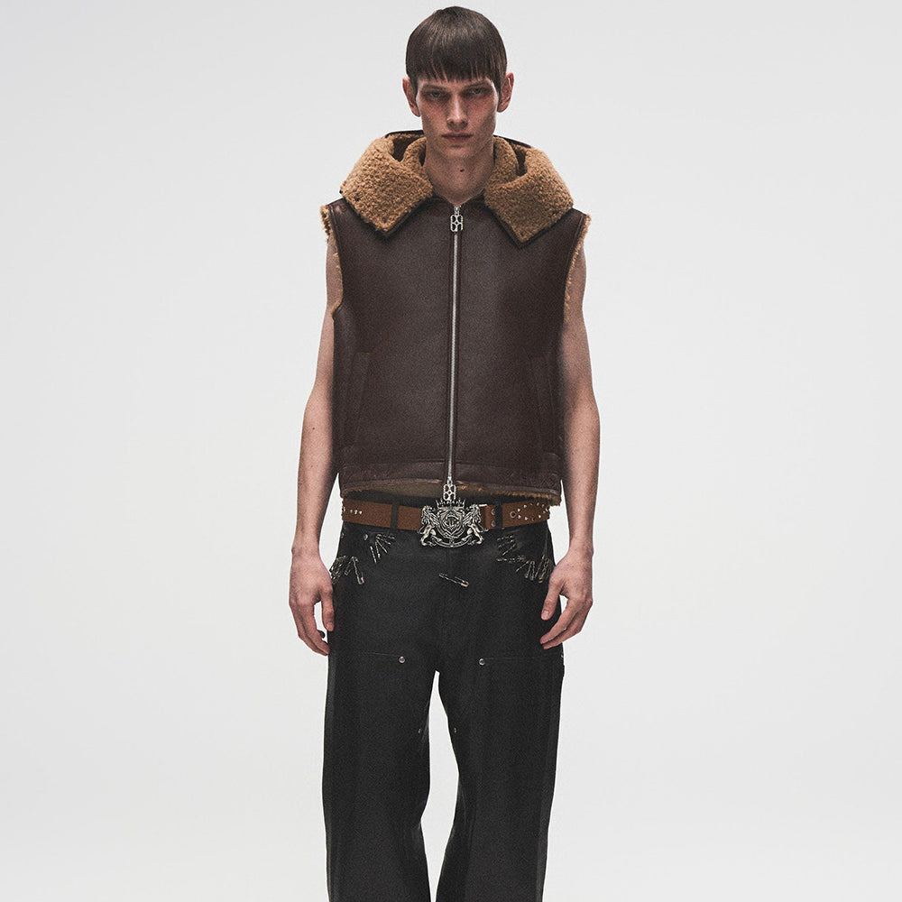 Embroidered Badge Vest