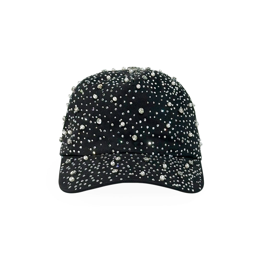 Pearl & Rhinestone Cap