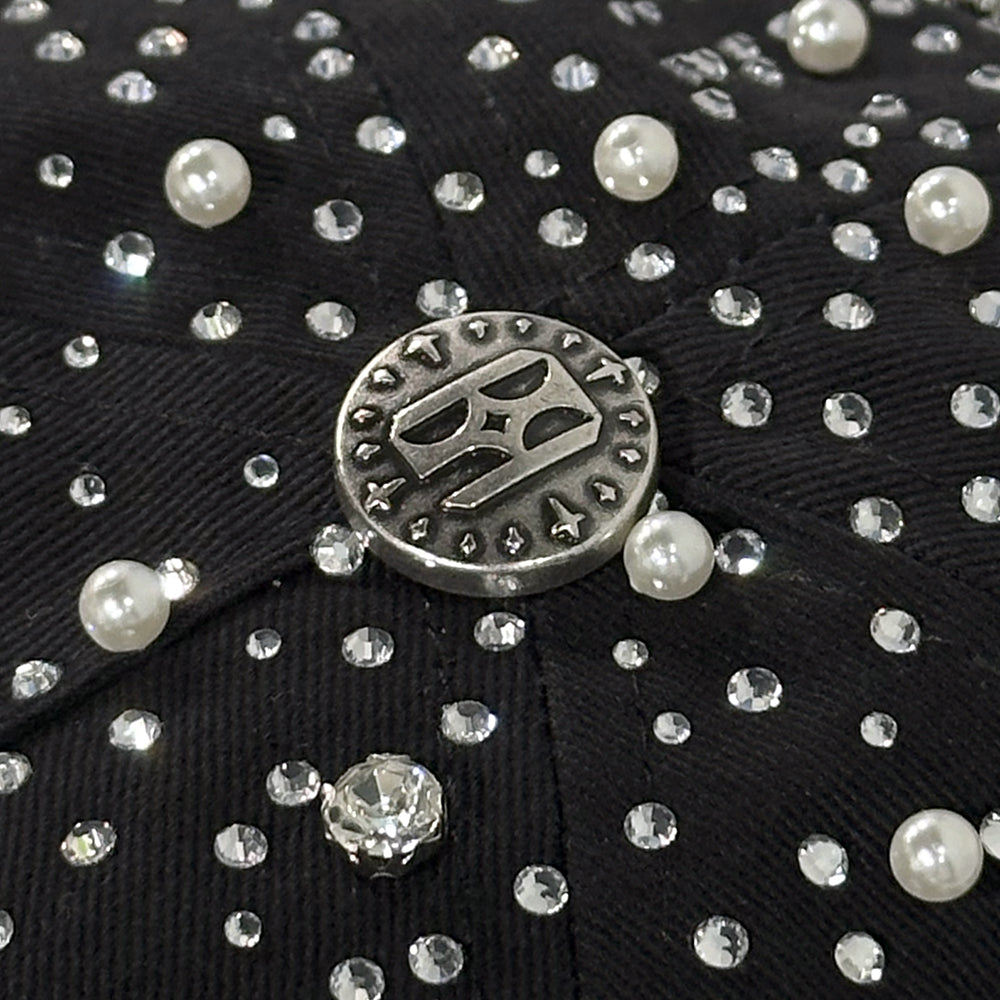 Pearl & Rhinestone Cap