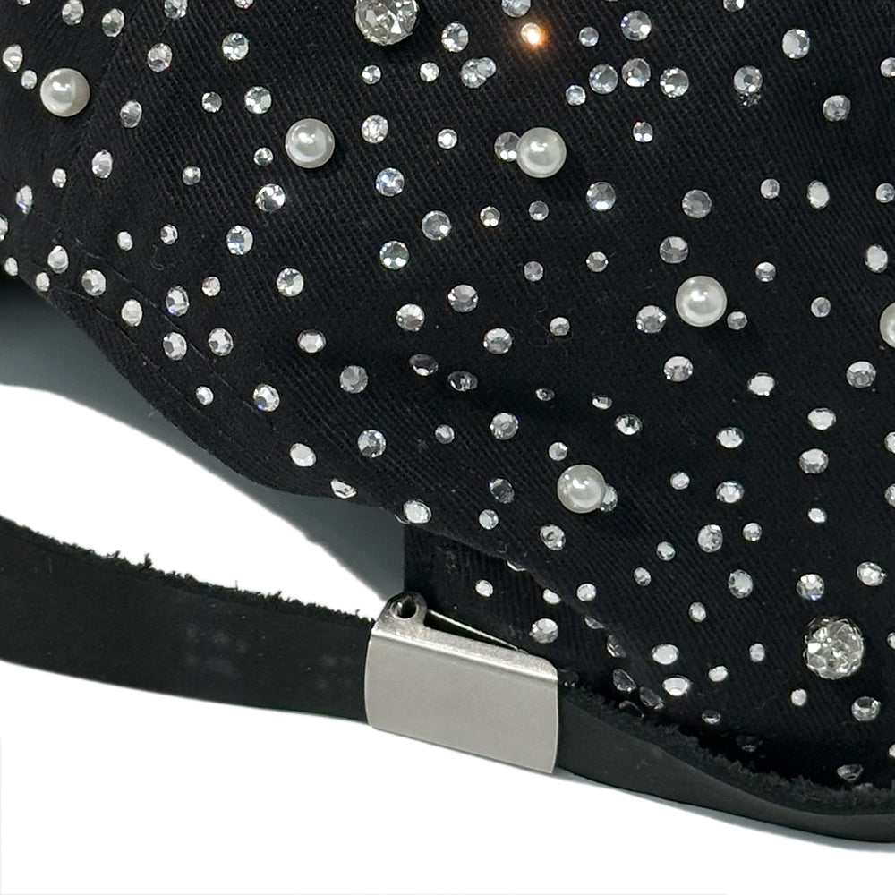 Pearl & Rhinestone Cap