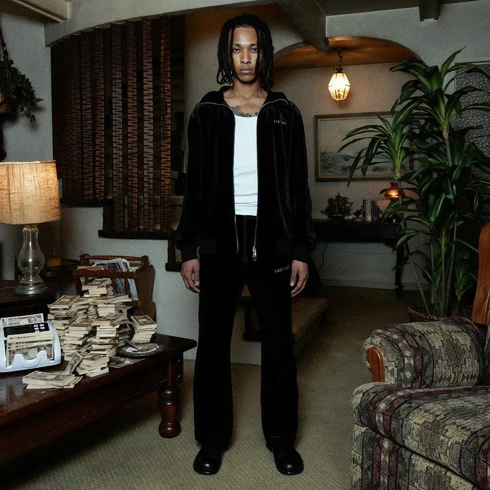 LAST NEST(ラストネスト)商品ページ - Velour Emb Track Pants V2